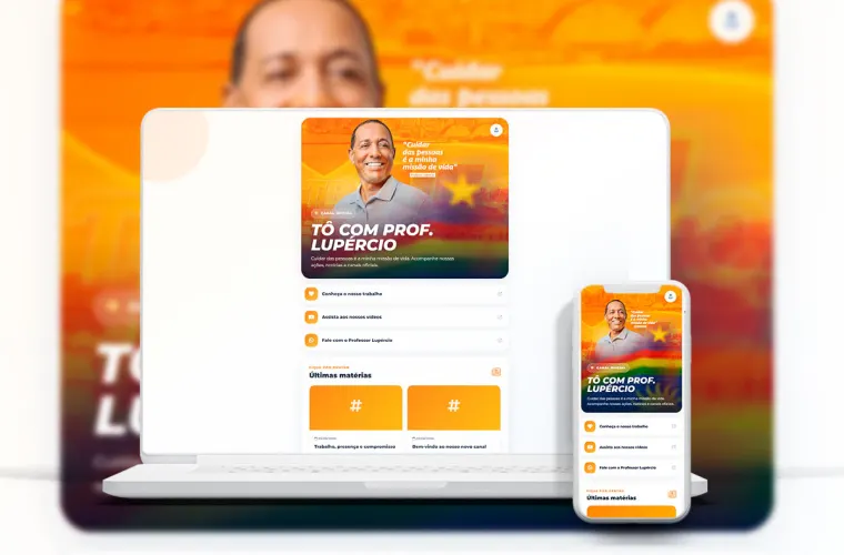 Imagem do projeto Site Institucional – Professor Lupércio